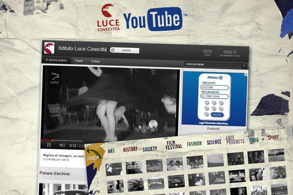 Su Youtube l’Archivio Storico LUCE