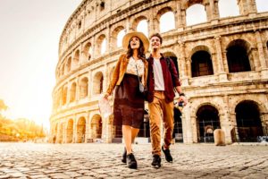 Turisti al Colosseo