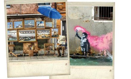 Street-artist Banksy avvistato a Venezia