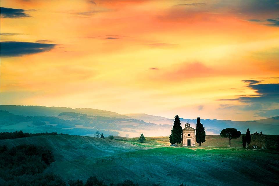 La Toscane des églises rurales