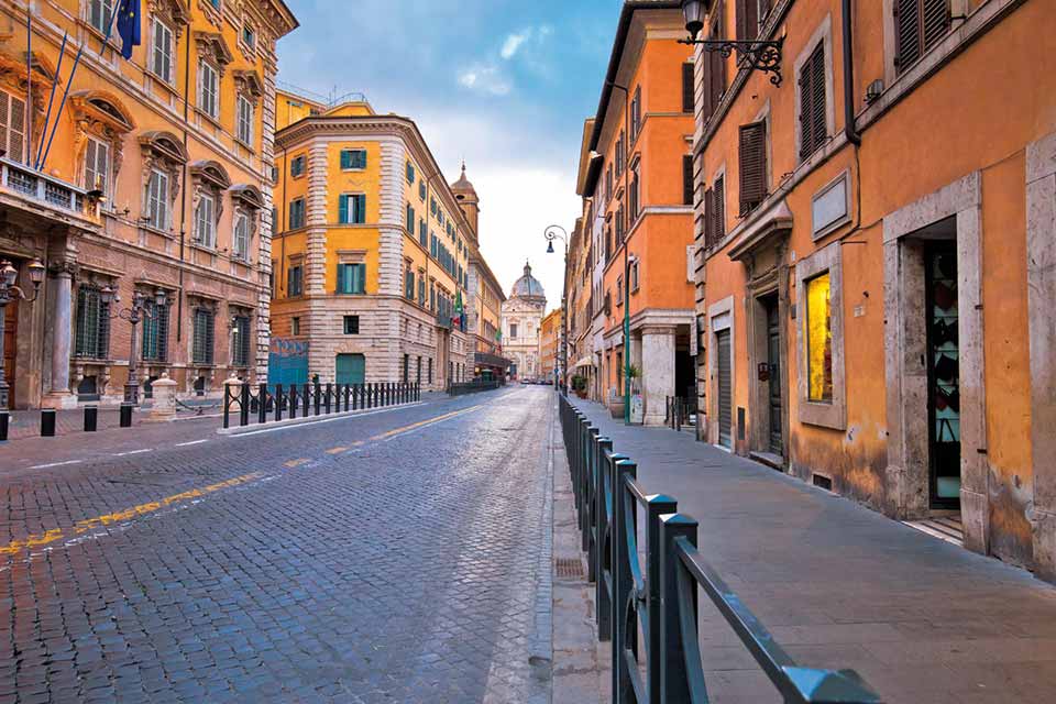 Rome déserte entre rêve et cauchemar